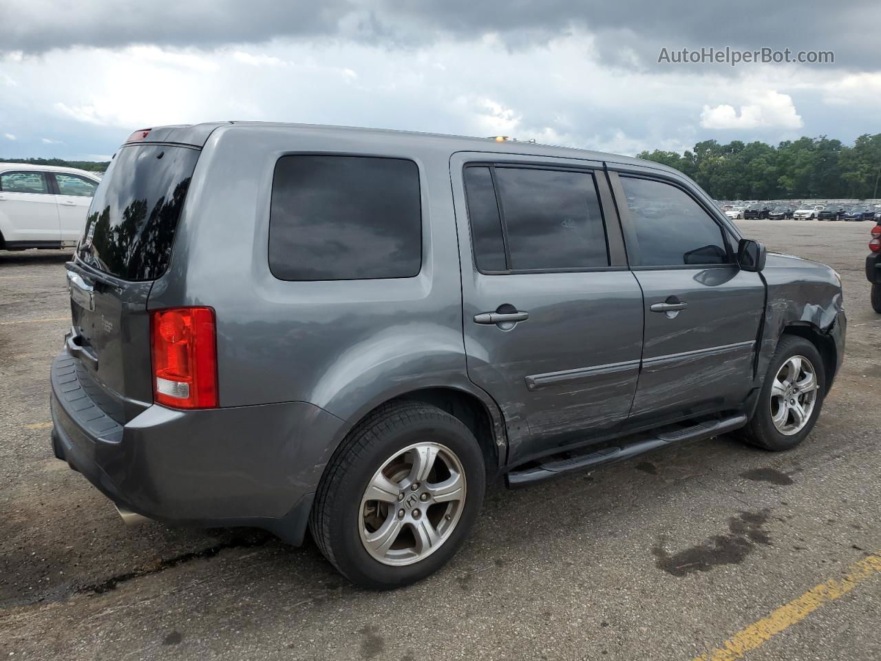 2013 Honda Pilot Exl Gray vin: 5FNYF3H50DB033929