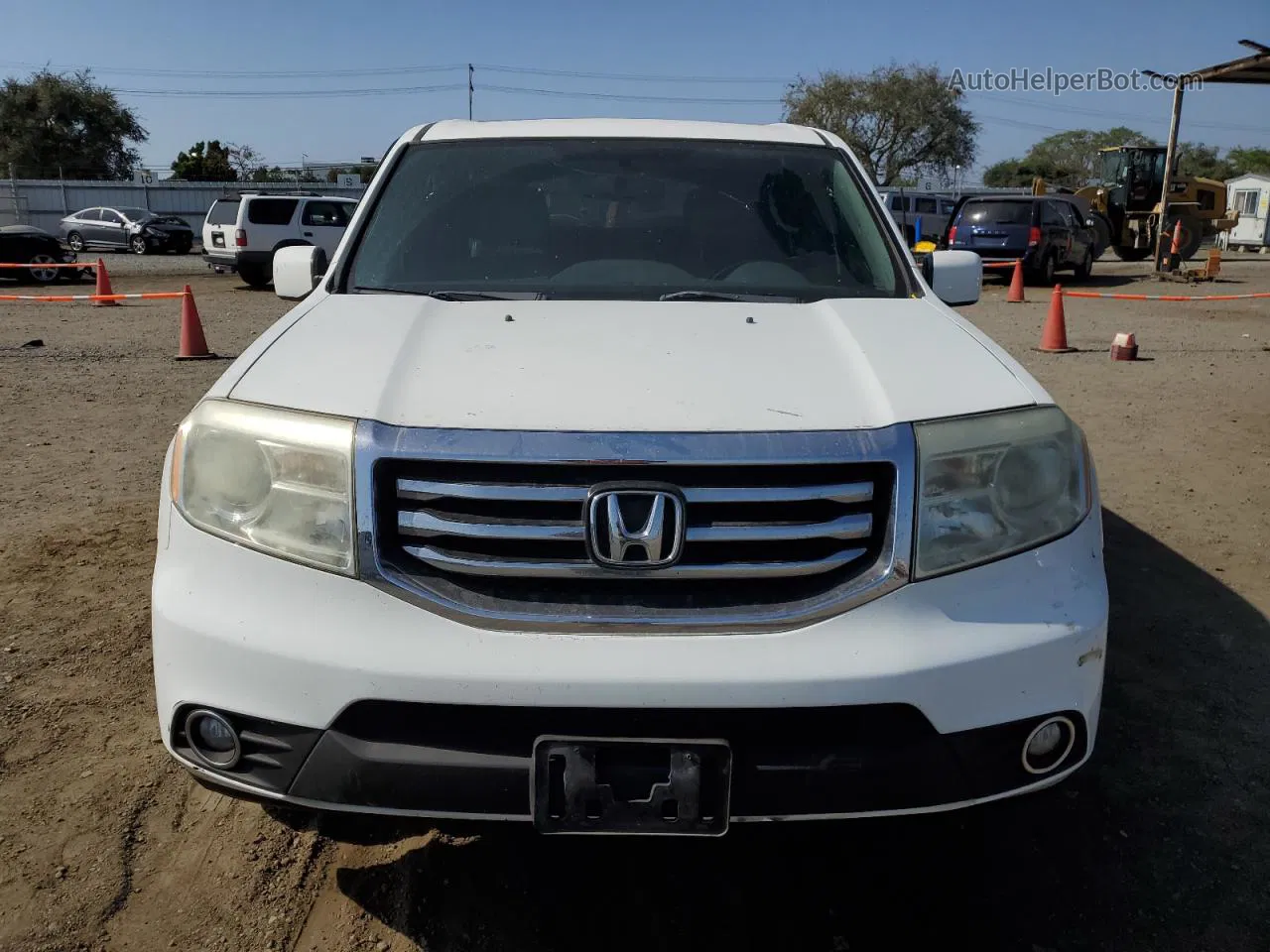 2013 Honda Pilot Exl White vin: 5FNYF3H50DB038287