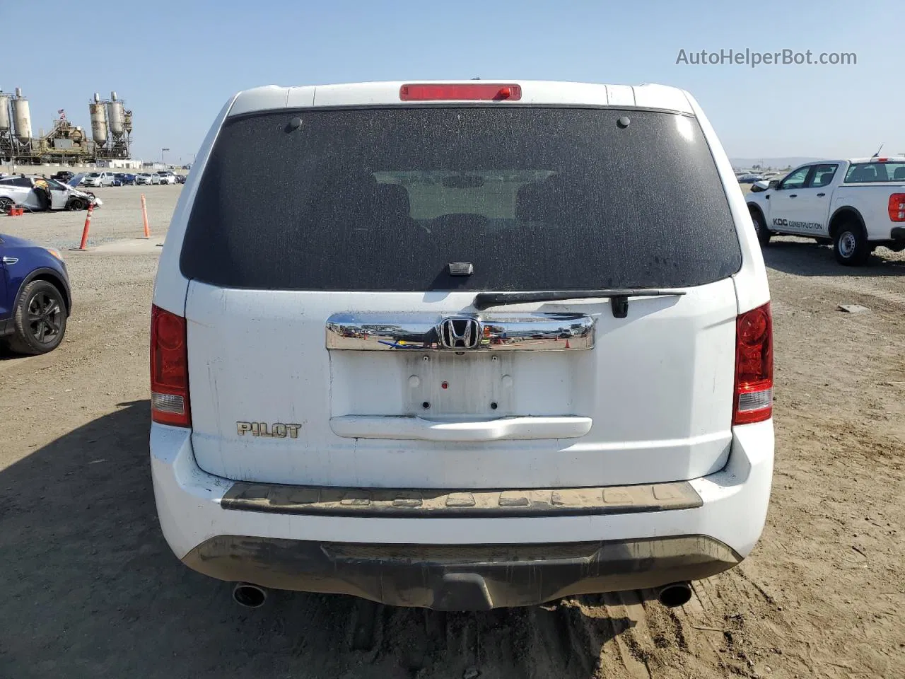 2013 Honda Pilot Exl White vin: 5FNYF3H50DB038287