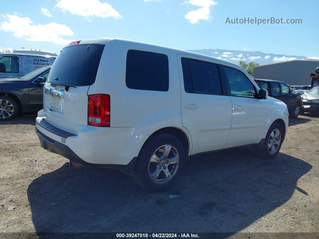 2015 Honda Pilot Ex-l White vin: 5FNYF3H50FB010783