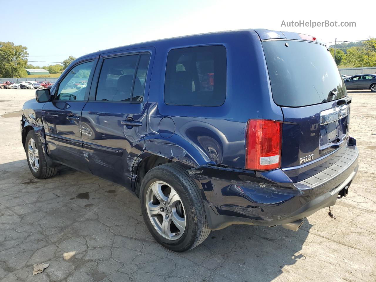 2013 Honda Pilot Exl Blue vin: 5FNYF3H51DB006710