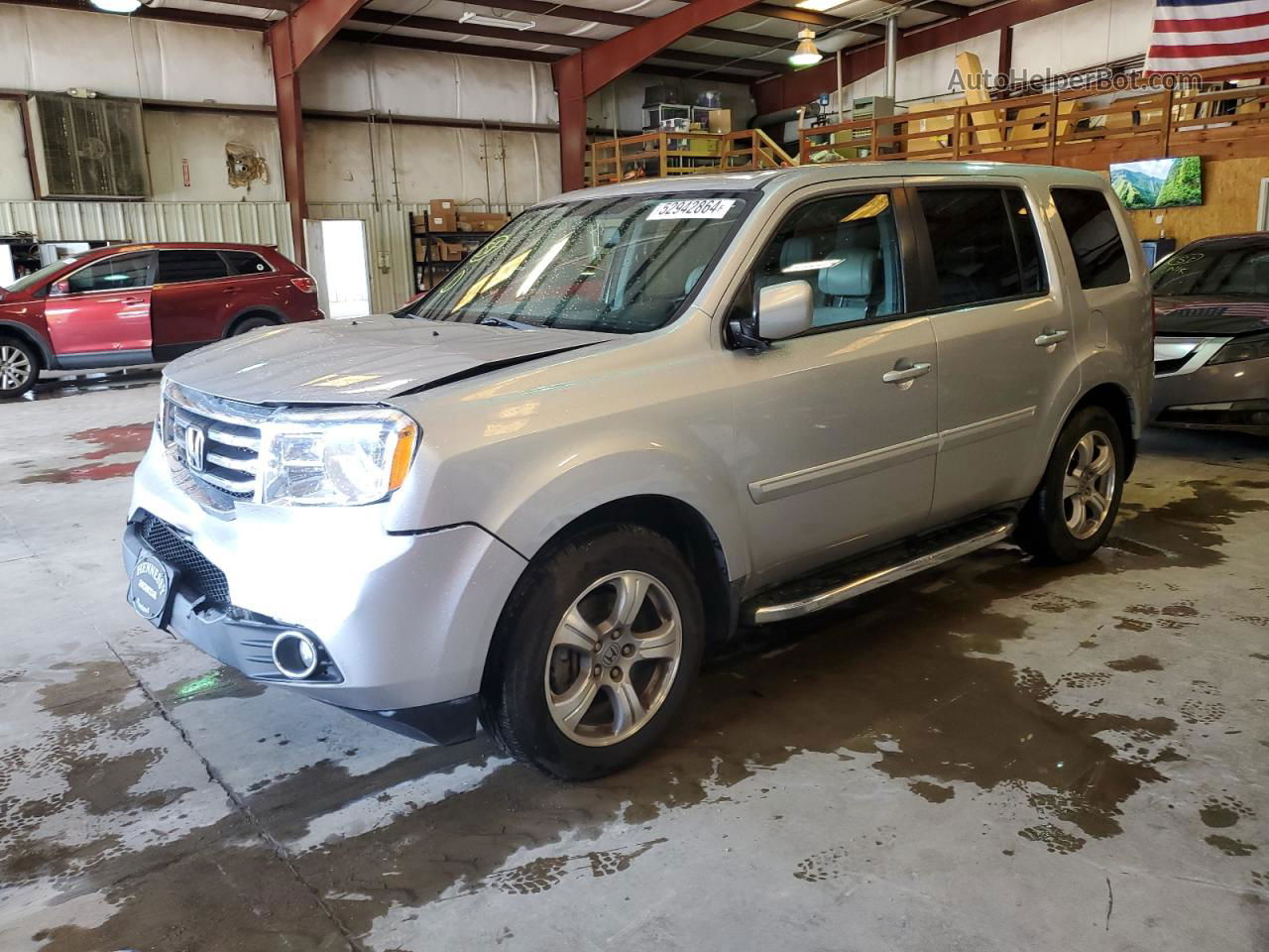 2013 Honda Pilot Exl Silver vin: 5FNYF3H51DB013706