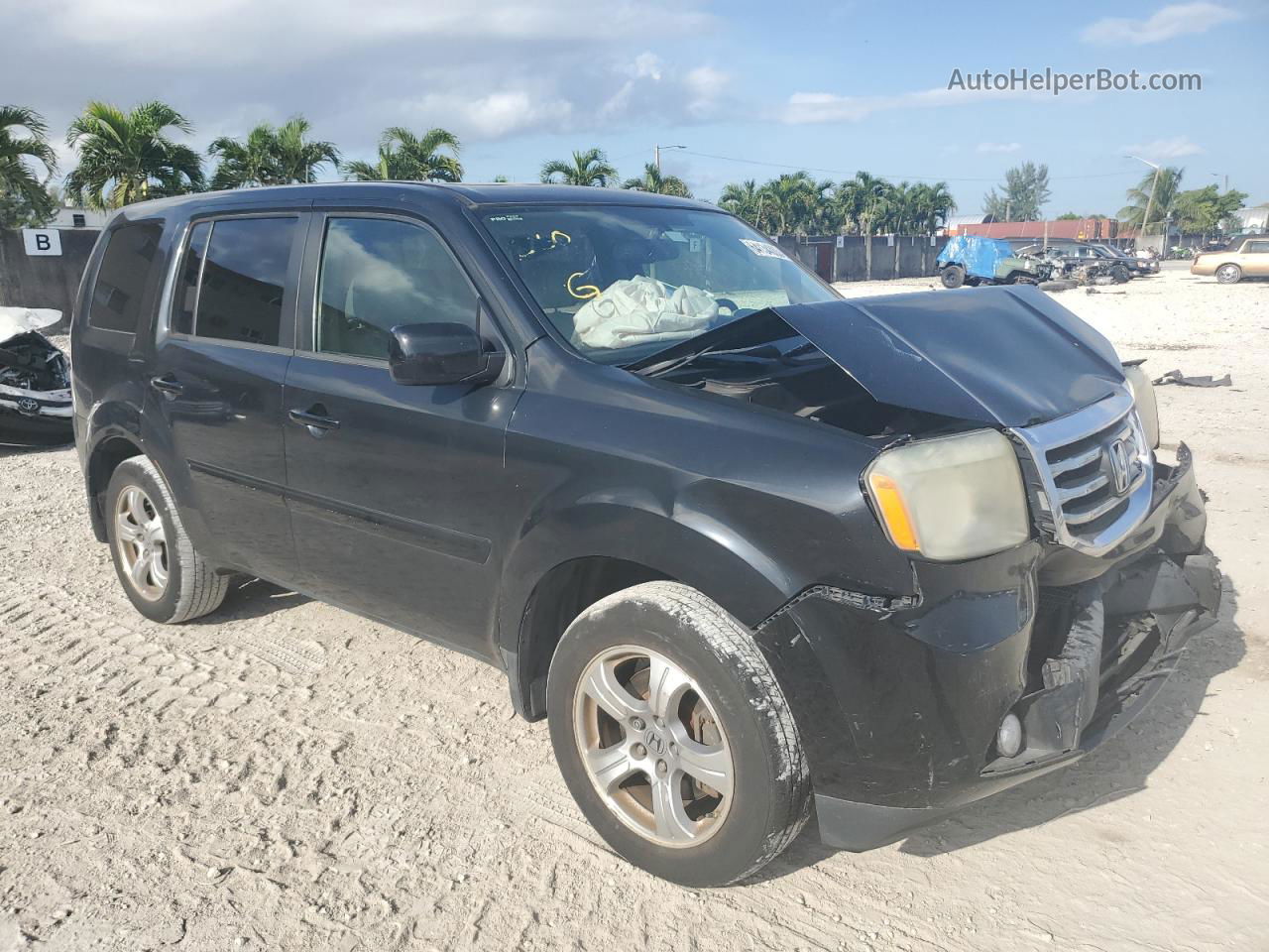 2013 Honda Pilot Exl Black vin: 5FNYF3H51DB013916