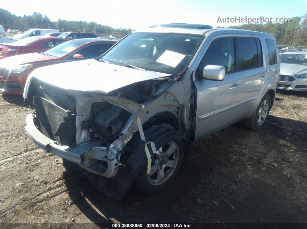 2013 Honda Pilot Ex-l Silver vin: 5FNYF3H51DB018498