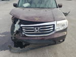 2013 Honda Pilot Exl Burgundy vin: 5FNYF3H51DB042722