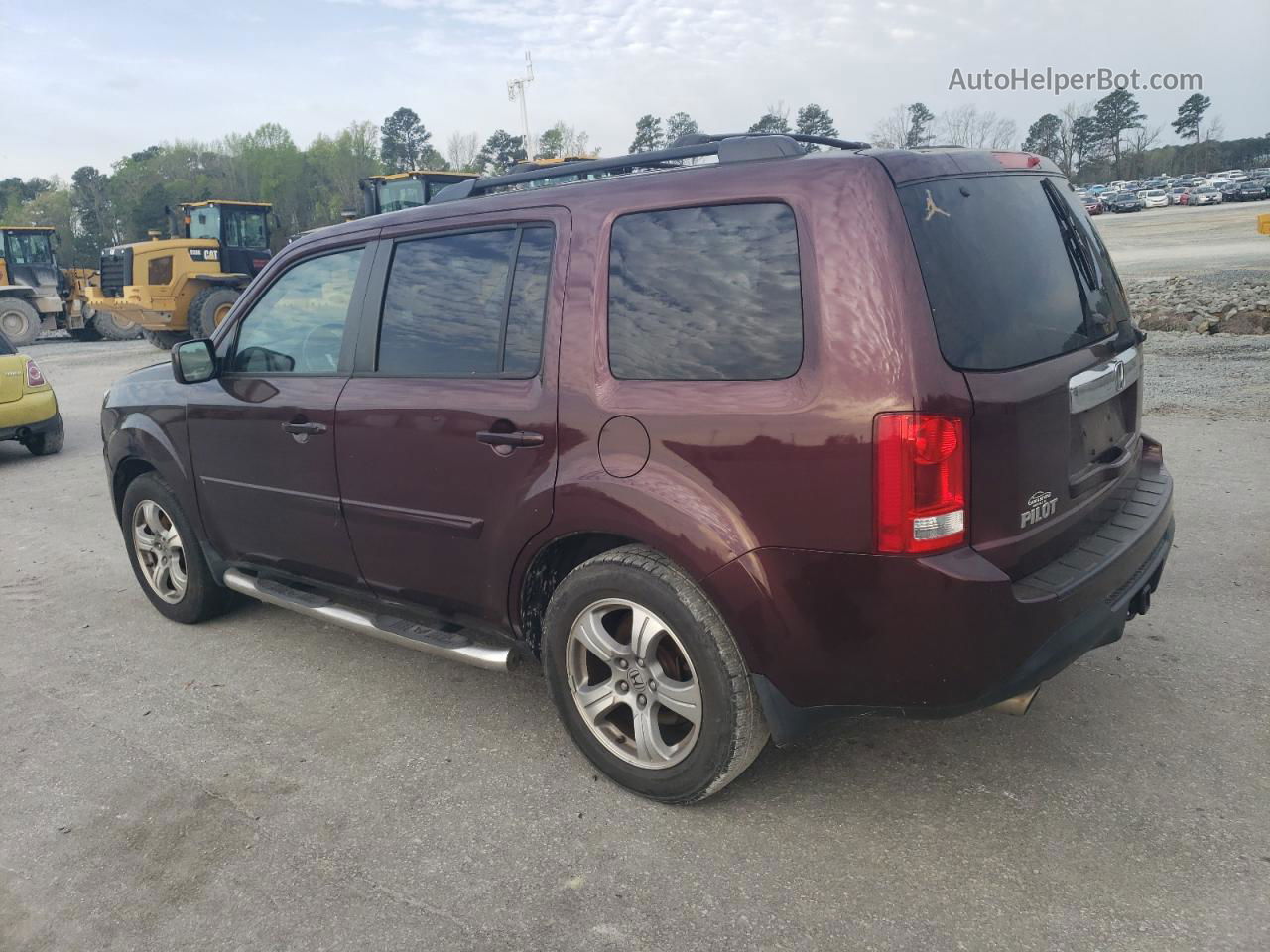 2013 Honda Pilot Exl Burgundy vin: 5FNYF3H51DB042722