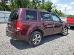 2015 Honda Pilot Exl Burgundy vin: 5FNYF3H51FB014552