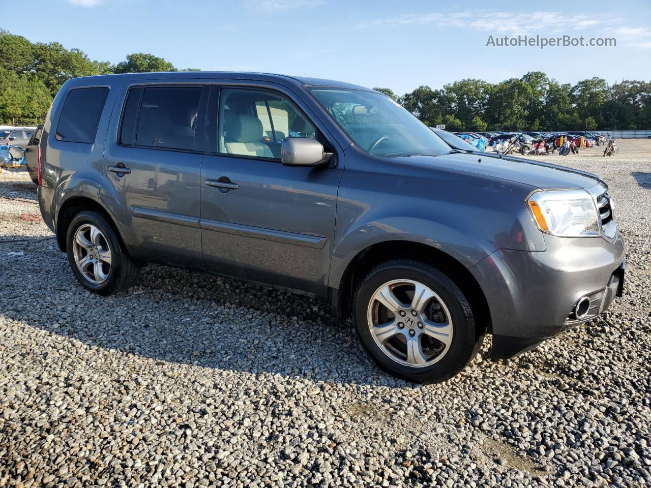 2013 Honda Pilot Exl Серый vin: 5FNYF3H52DB007025