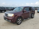 2013 Honda Pilot Exl Burgundy vin: 5FNYF3H52DB035939