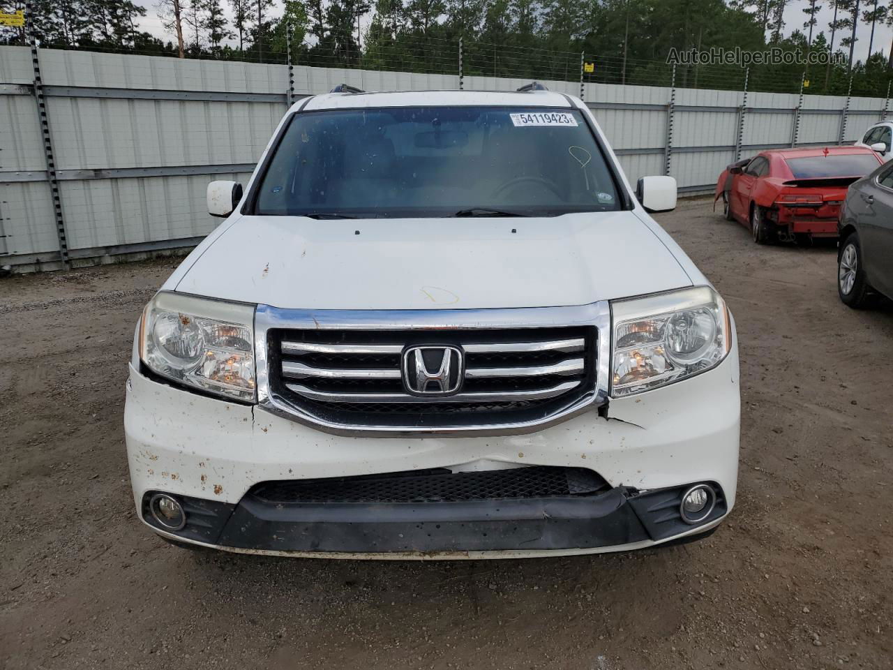 2015 Honda Pilot Exl Белый vin: 5FNYF3H52FB025219