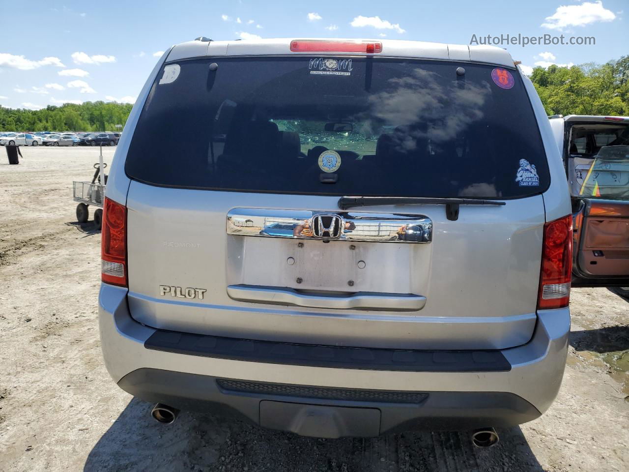 2013 Honda Pilot Exl Silver vin: 5FNYF3H53DB007339