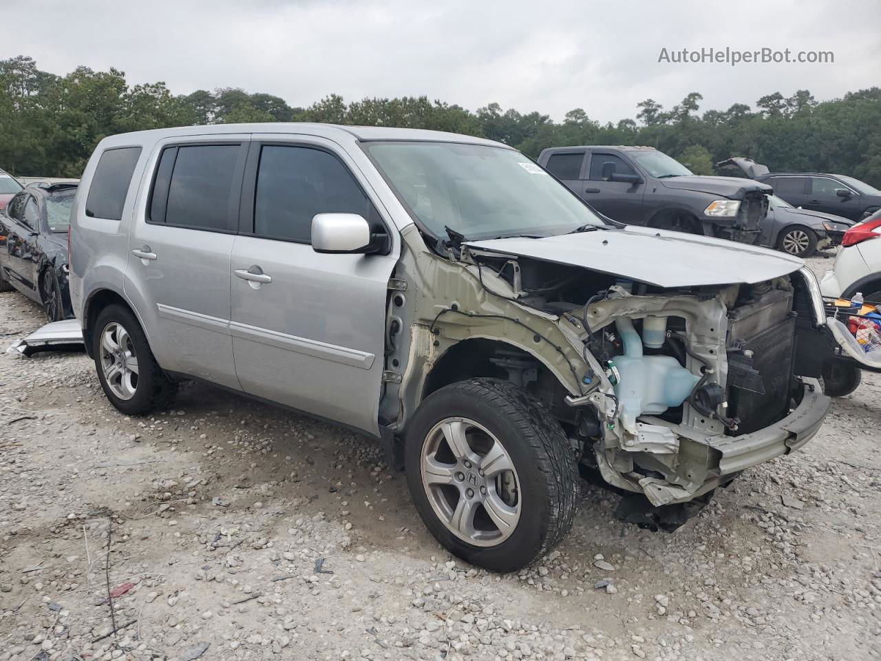 2013 Honda Pilot Exl Silver vin: 5FNYF3H53DB011326