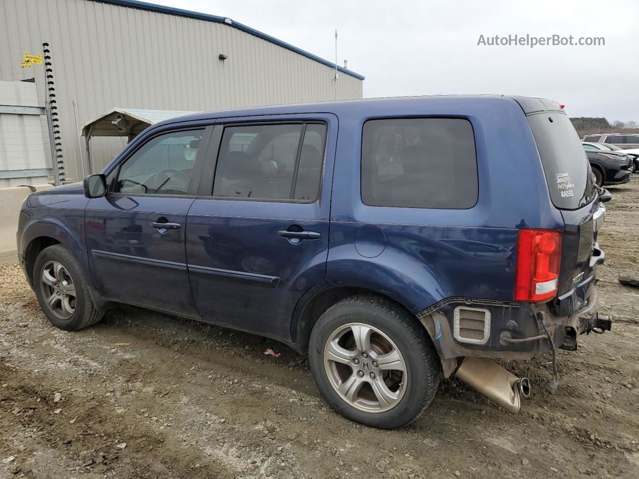 2013 Honda Pilot Exl Blue vin: 5FNYF3H53DB029440