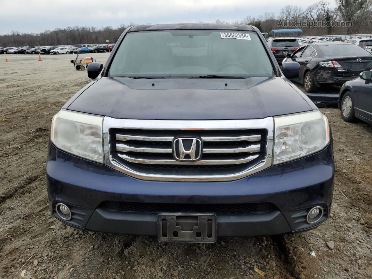 2013 Honda Pilot Exl Blue vin: 5FNYF3H53DB029440