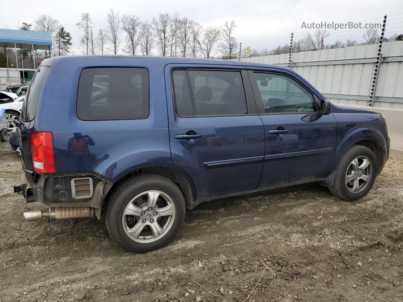 2013 Honda Pilot Exl Blue vin: 5FNYF3H53DB029440