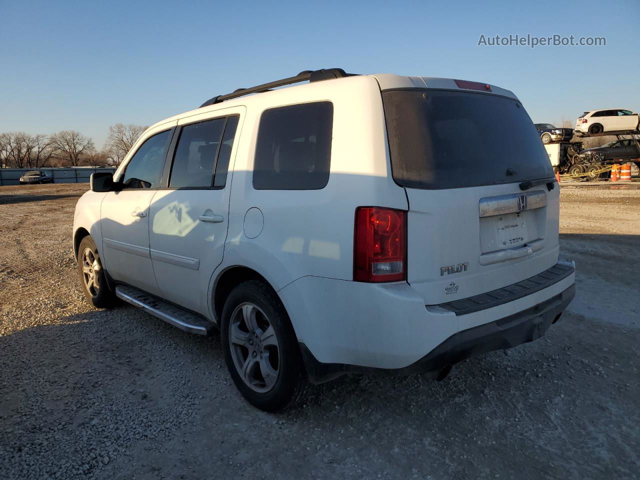 2013 Honda Pilot Exl White vin: 5FNYF3H53DB039417