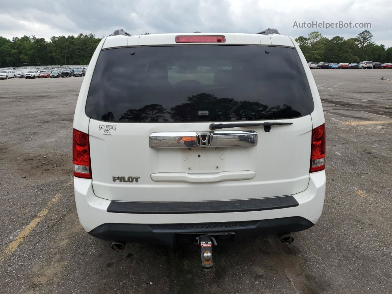 2015 Honda Pilot Exl White vin: 5FNYF3H53FB006419