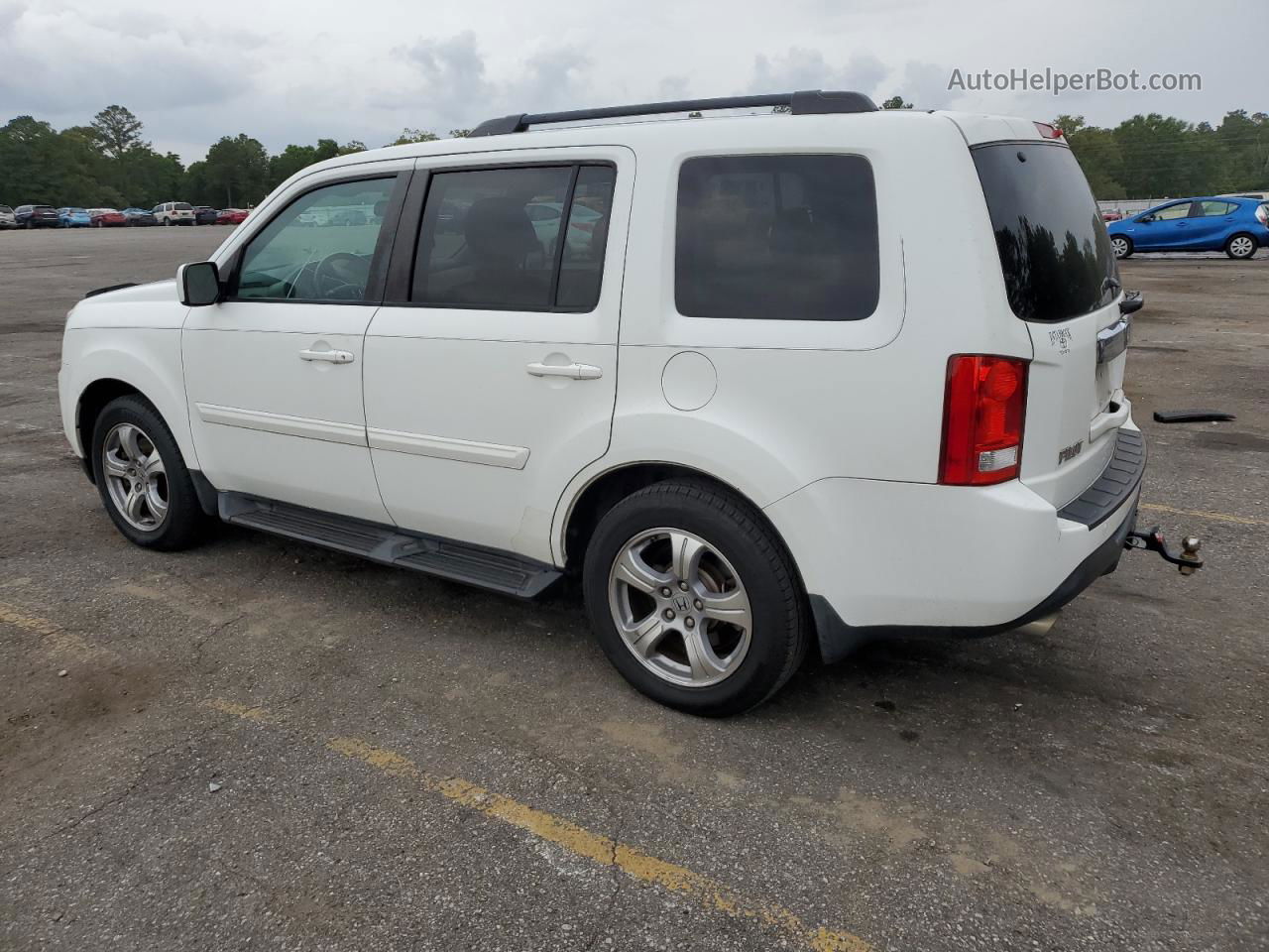 2015 Honda Pilot Exl White vin: 5FNYF3H53FB006419