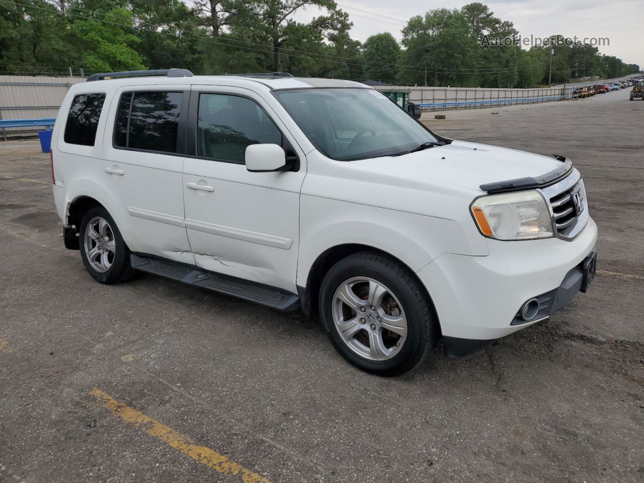 2015 Honda Pilot Exl White vin: 5FNYF3H53FB006419