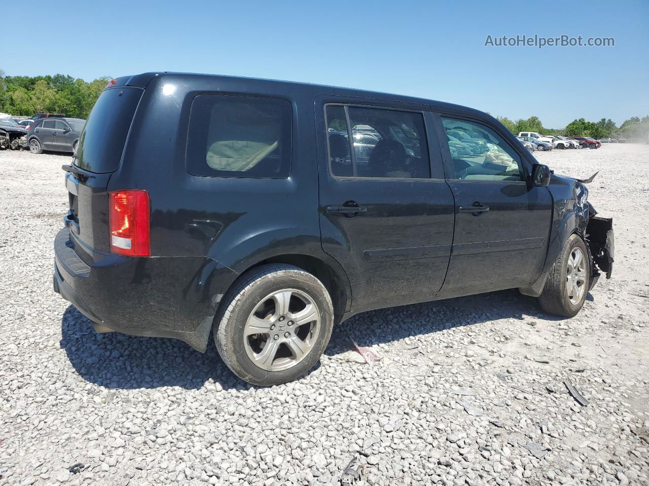 2013 Honda Pilot Exl Black vin: 5FNYF3H54DB010198