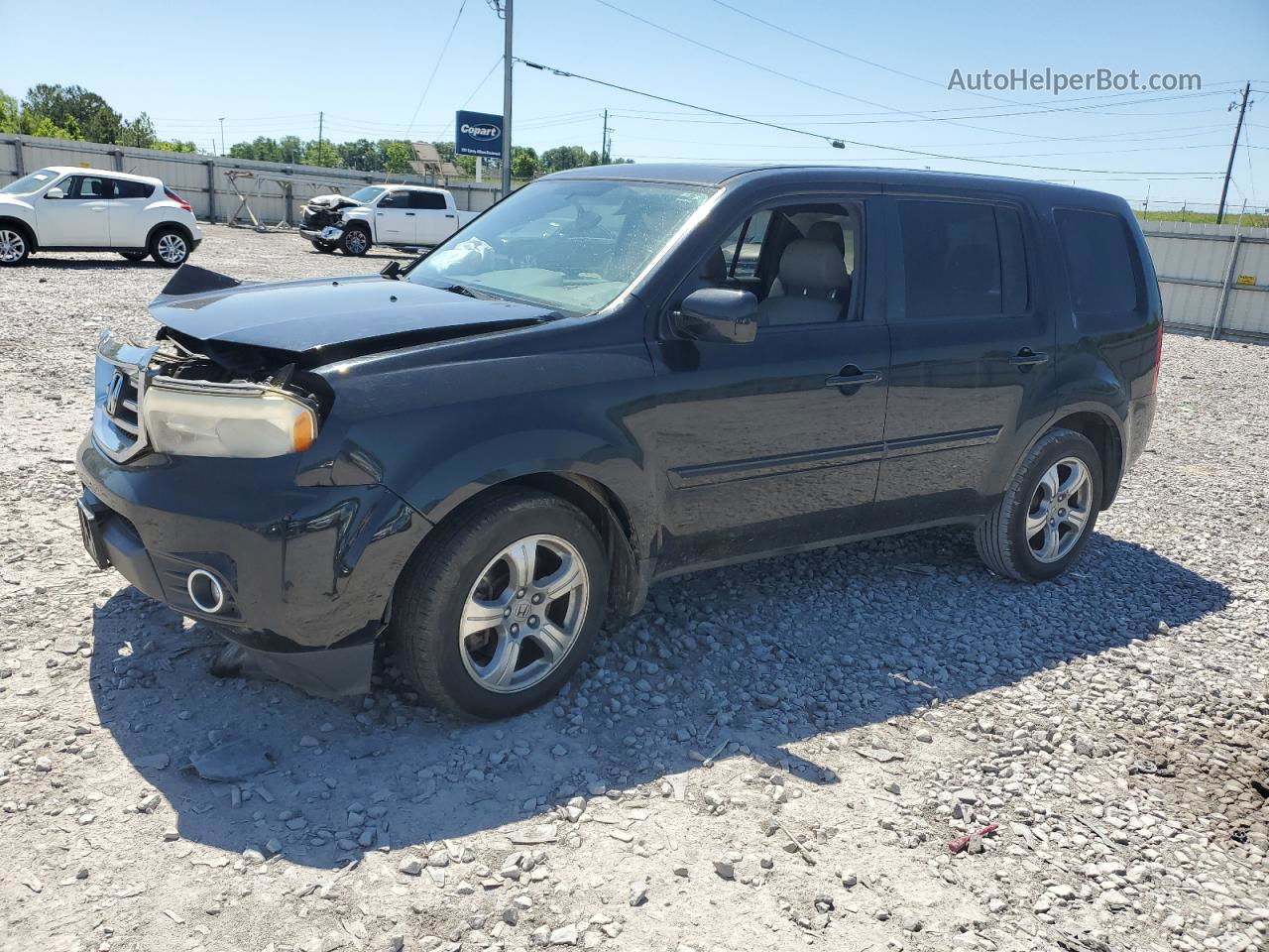 2013 Honda Pilot Exl Black vin: 5FNYF3H54DB010198