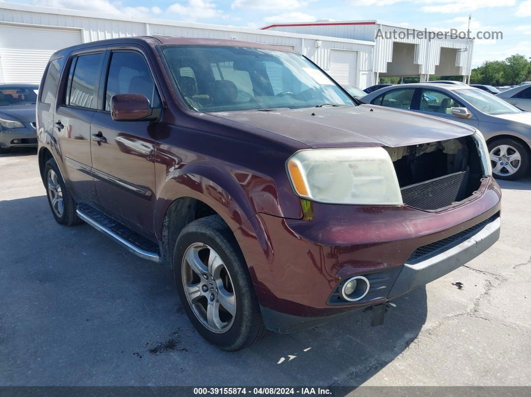 2013 Honda Pilot Ex-l Purple vin: 5FNYF3H54DB032878