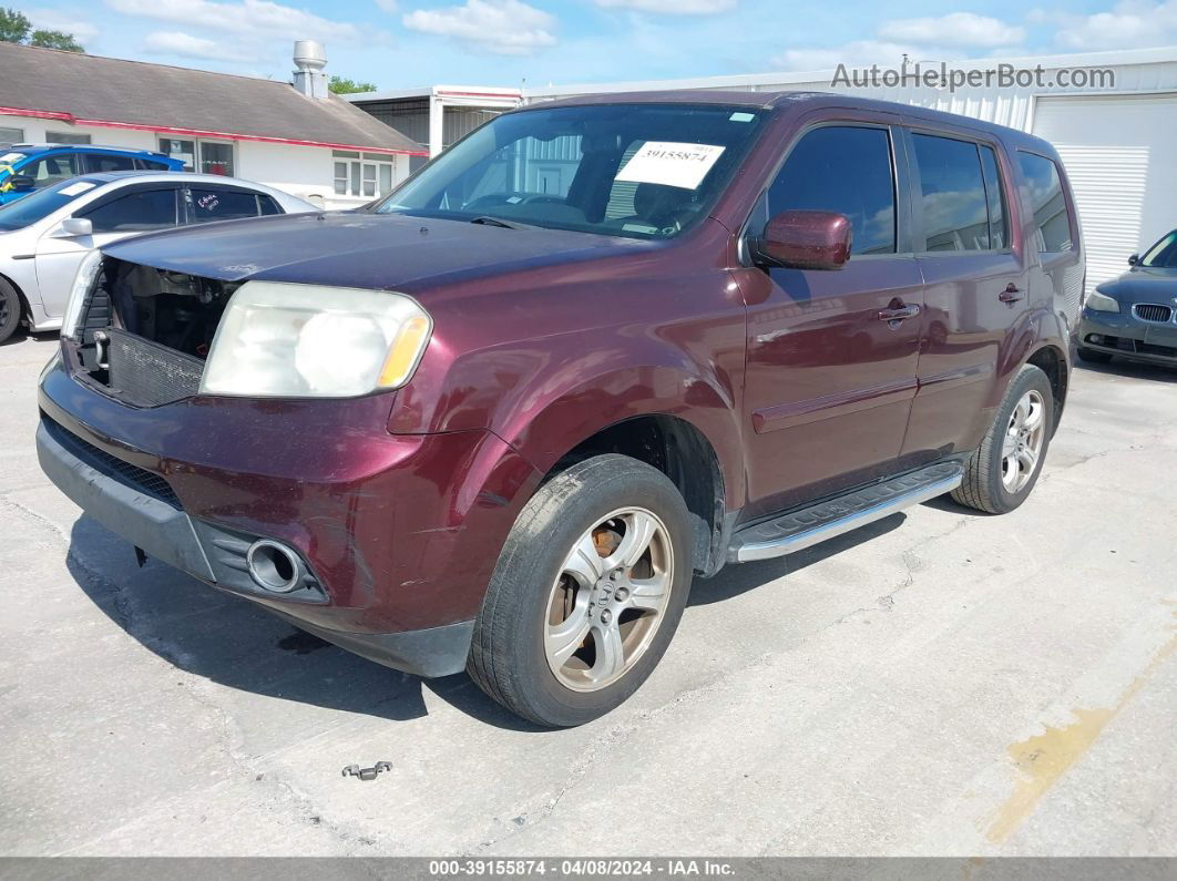 2013 Honda Pilot Ex-l Purple vin: 5FNYF3H54DB032878