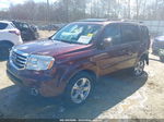 2013 Honda Pilot Ex-l Burgundy vin: 5FNYF3H54DB034095