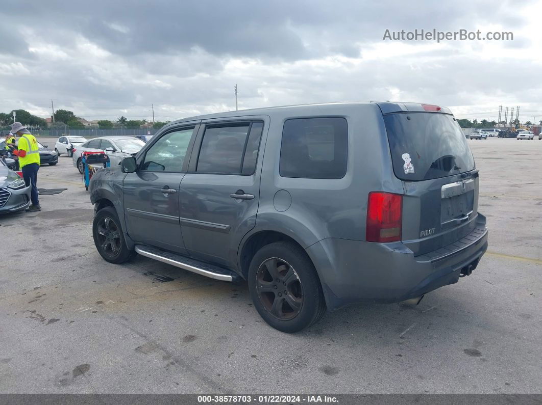 2013 Honda Pilot Ex-l Gray vin: 5FNYF3H55DB014812