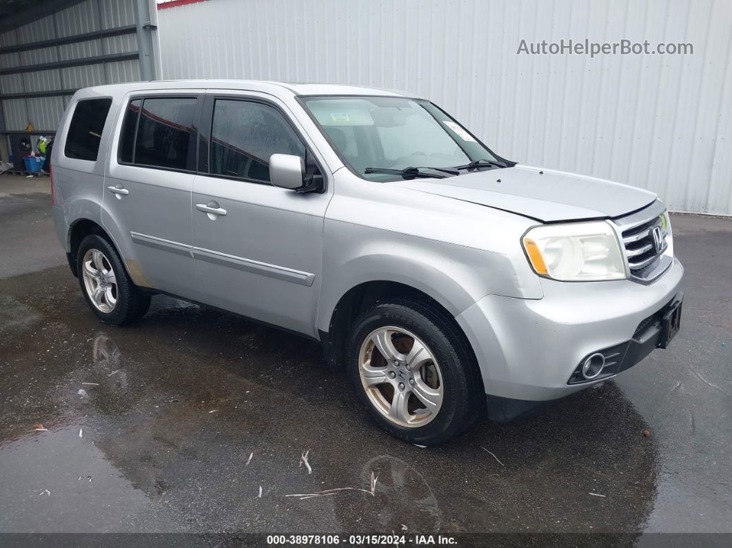 2013 Honda Pilot Ex-l Silver vin: 5FNYF3H55DB015572