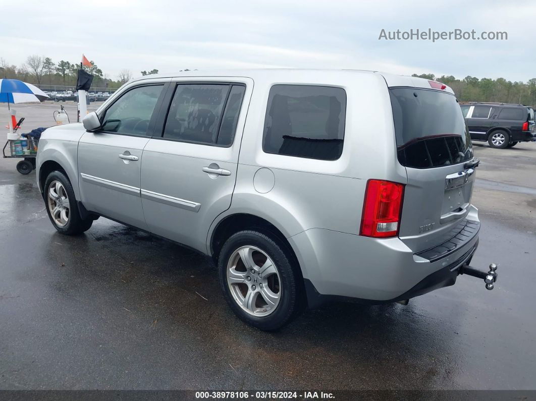 2013 Honda Pilot Ex-l Silver vin: 5FNYF3H55DB015572