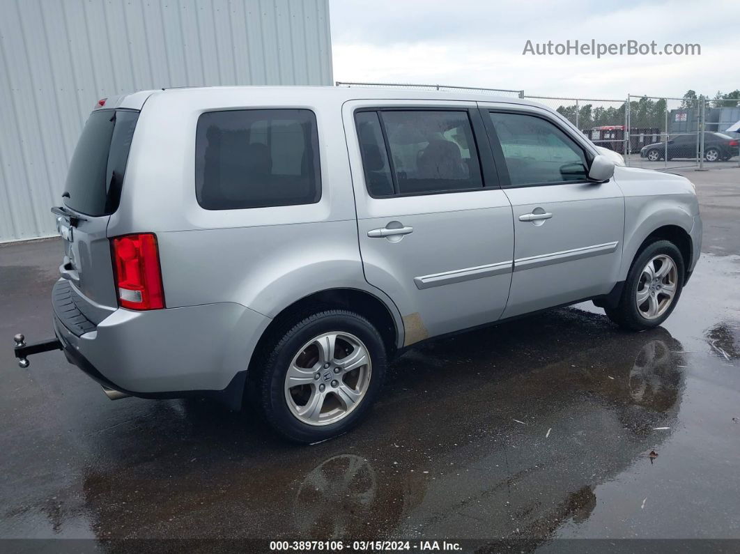 2013 Honda Pilot Ex-l Silver vin: 5FNYF3H55DB015572