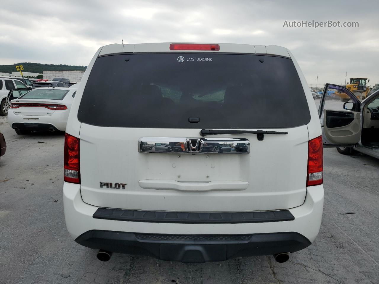 2013 Honda Pilot Exl White vin: 5FNYF3H55DB017113