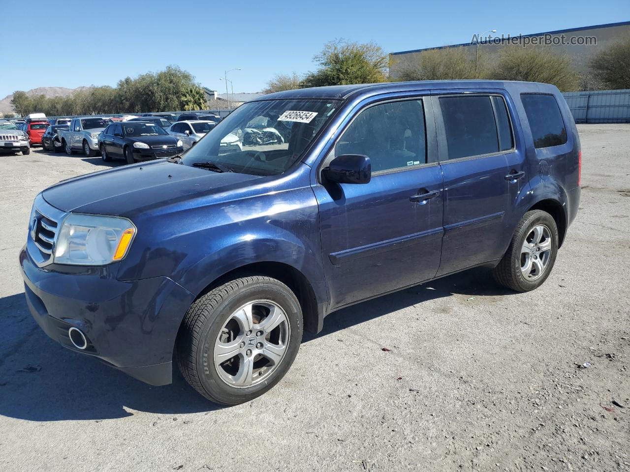 2015 Honda Pilot Exl Blue vin: 5FNYF3H56FB031296