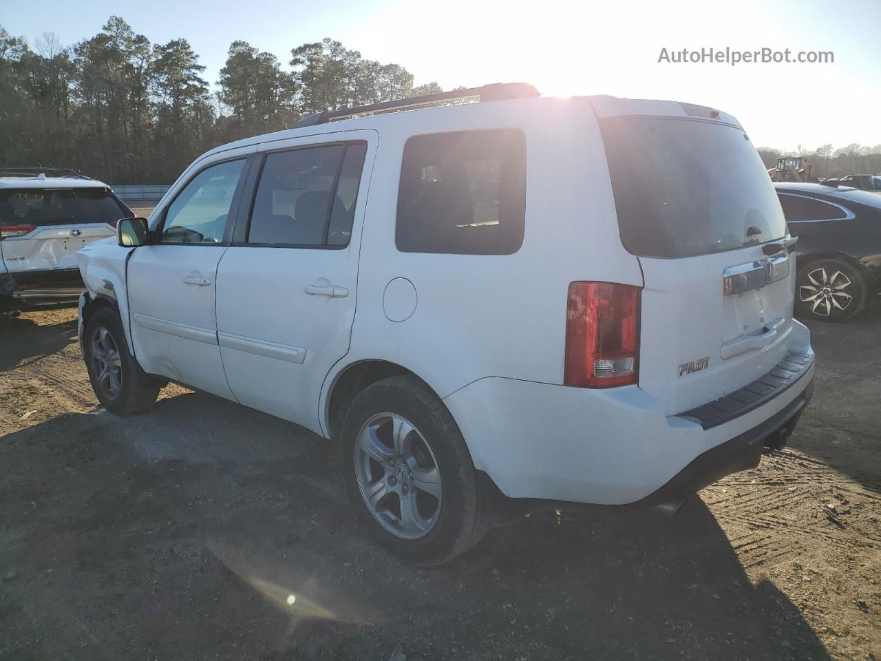 2013 Honda Pilot Exl White vin: 5FNYF3H57DB004329