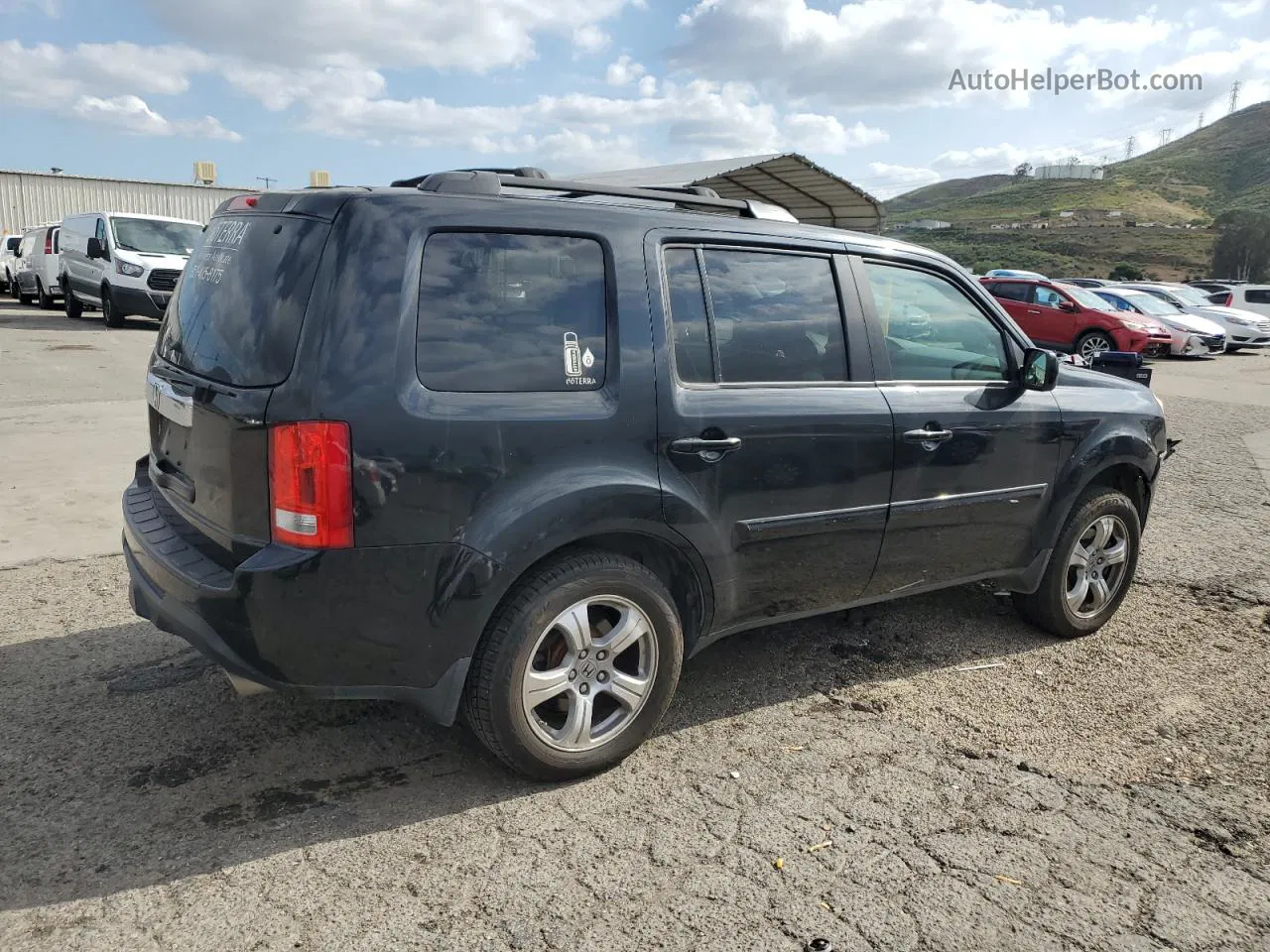 2013 Honda Pilot Exl Black vin: 5FNYF3H57DB019848