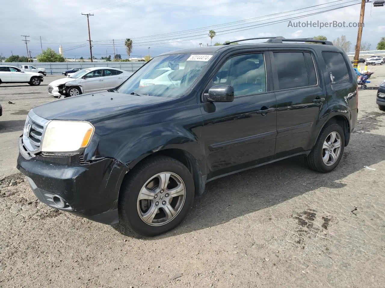 2013 Honda Pilot Exl Black vin: 5FNYF3H57DB019848