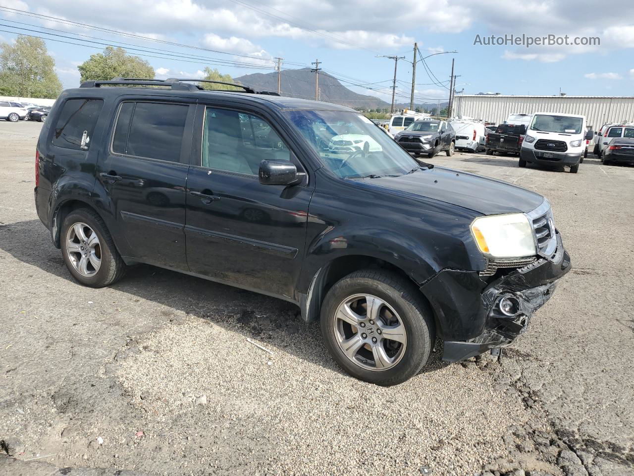 2013 Honda Pilot Exl Black vin: 5FNYF3H57DB019848