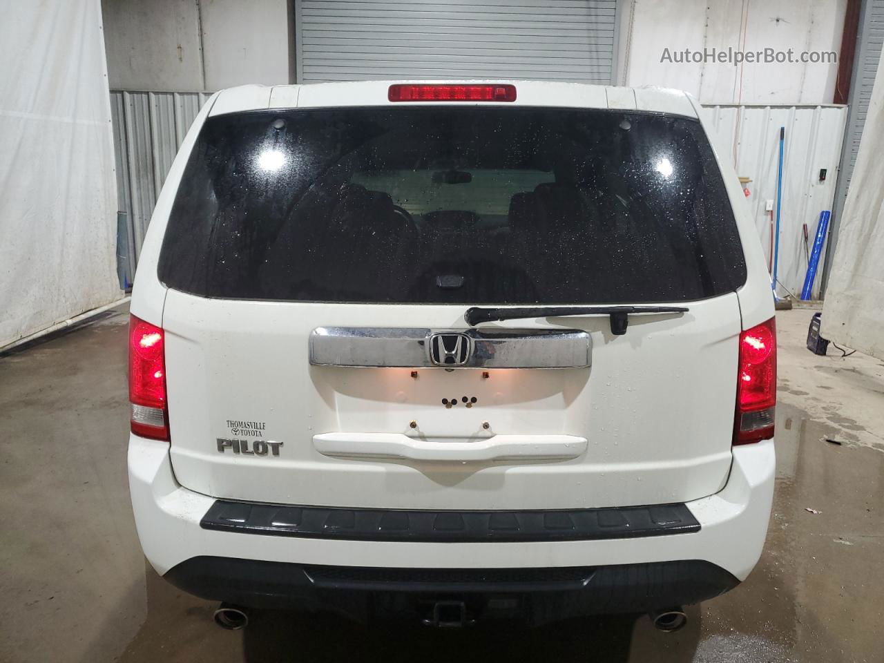 2013 Honda Pilot Exl White vin: 5FNYF3H57DB027819