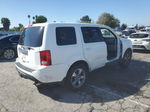 2013 Honda Pilot Exl White vin: 5FNYF3H57DB041042