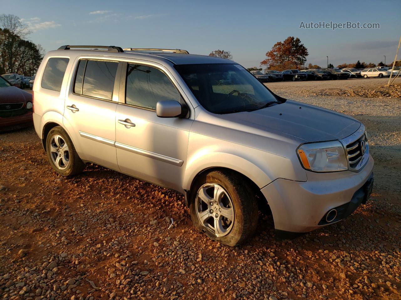 2013 Honda Pilot Exl Silver vin: 5FNYF3H58DB027182