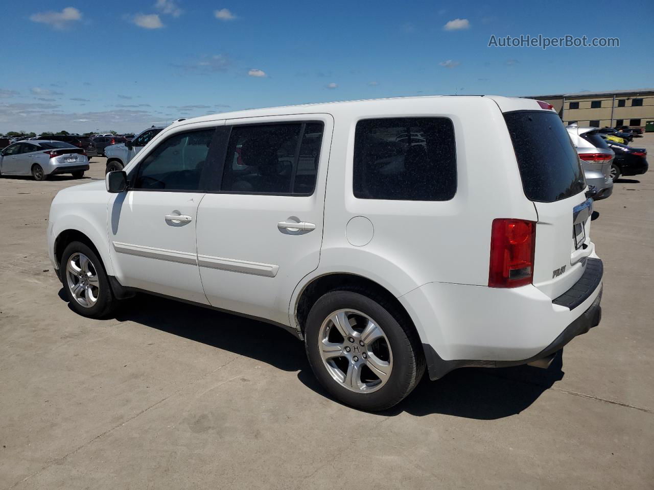 2013 Honda Pilot Exl White vin: 5FNYF3H58DB028509