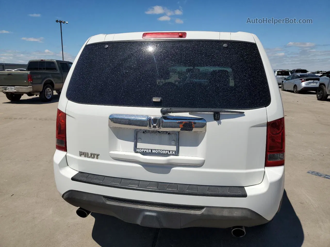 2013 Honda Pilot Exl White vin: 5FNYF3H58DB028509