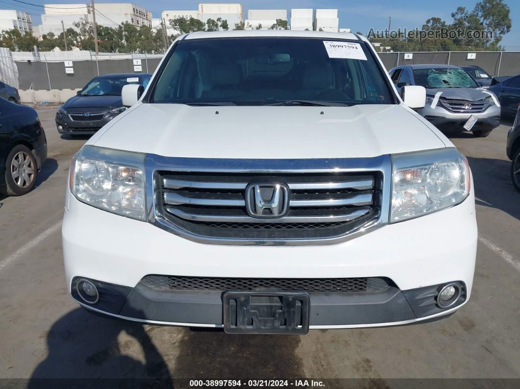 2015 Honda Pilot Ex-l White vin: 5FNYF3H58FB012779