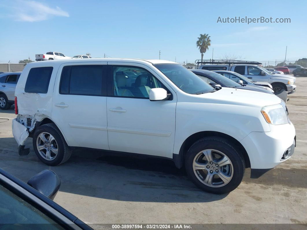 2015 Honda Pilot Ex-l White vin: 5FNYF3H58FB012779