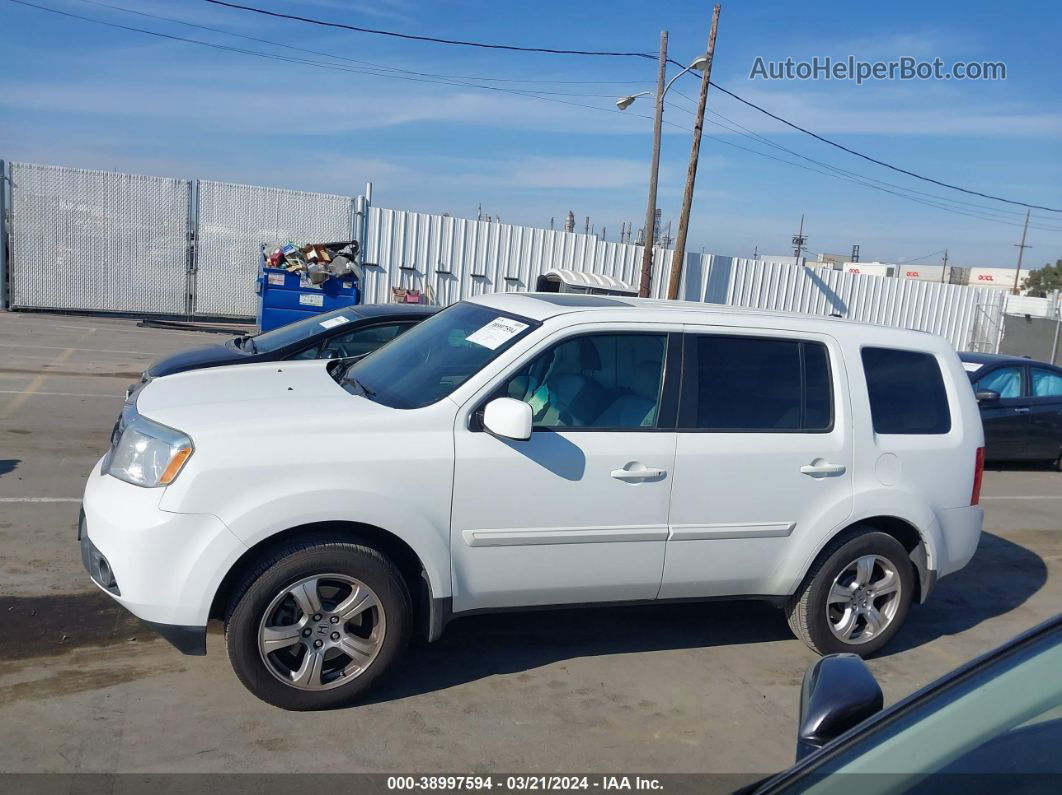 2015 Honda Pilot Ex-l White vin: 5FNYF3H58FB012779