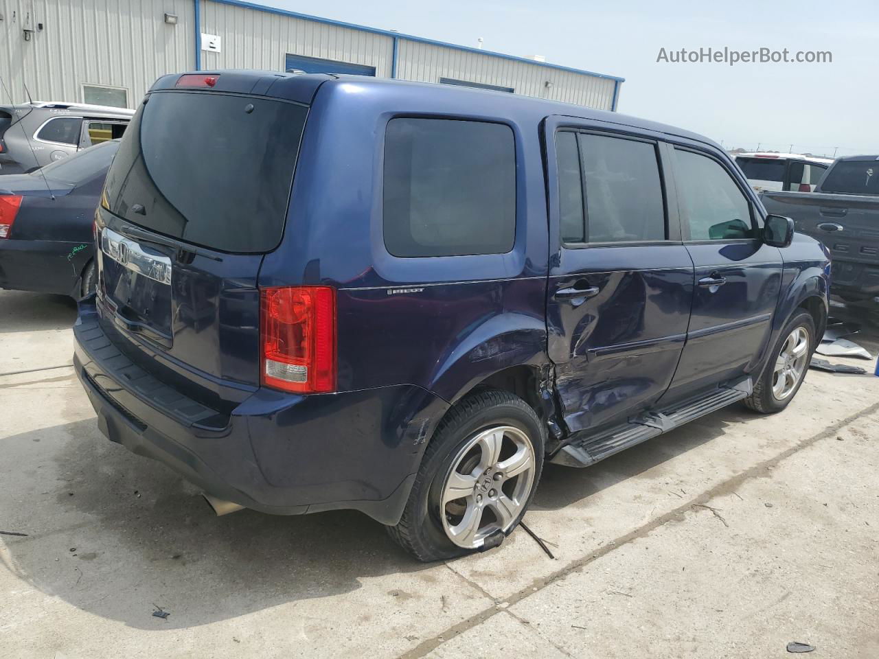 2015 Honda Pilot Exl Синий vin: 5FNYF3H58FB019070