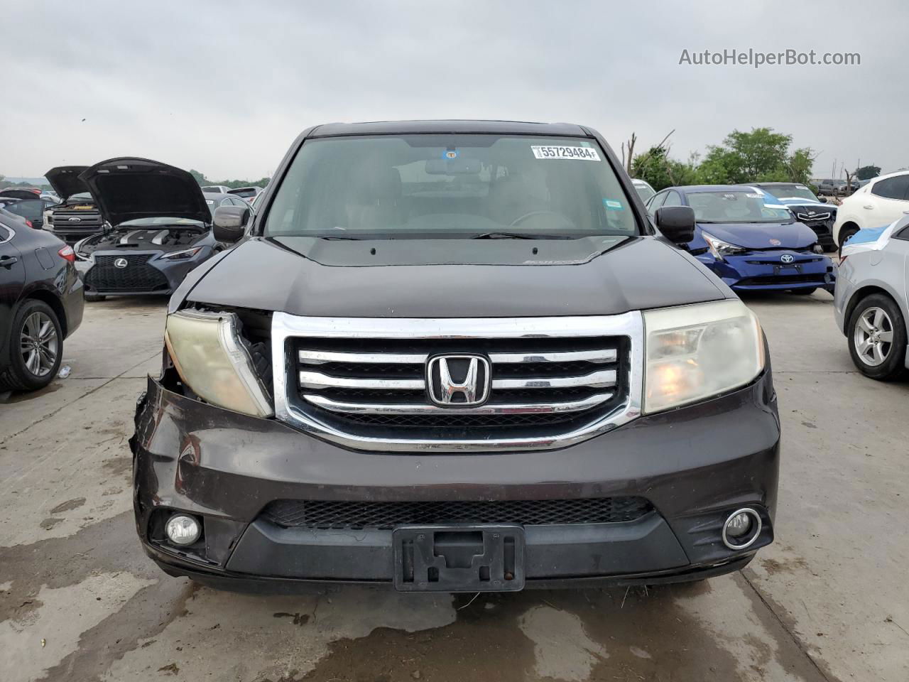 2013 Honda Pilot Exl Gray vin: 5FNYF3H59DB010973