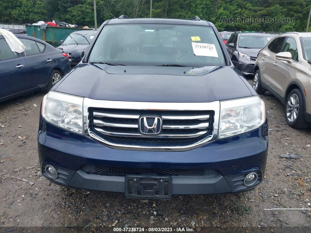 2013 Honda Pilot Ex-l Синий vin: 5FNYF3H59DB015056