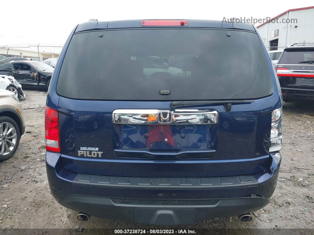 2013 Honda Pilot Ex-l Синий vin: 5FNYF3H59DB015056